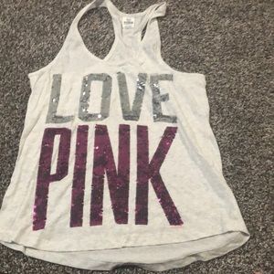 Victoria’s Secret Pink sequin tank large